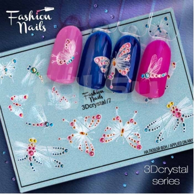 Слайдер-дизайн Fashion Nails 3d crystal7