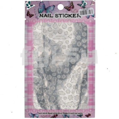 Наклейка с дизайном F283-silver(N9)