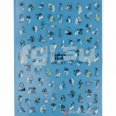 Наклейка с дизайном Fashion Nails sticker7