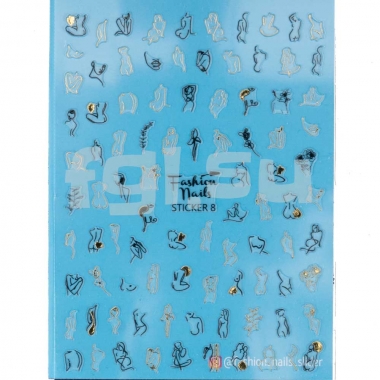 Наклейка с дизайном Fashion Nails sticker8